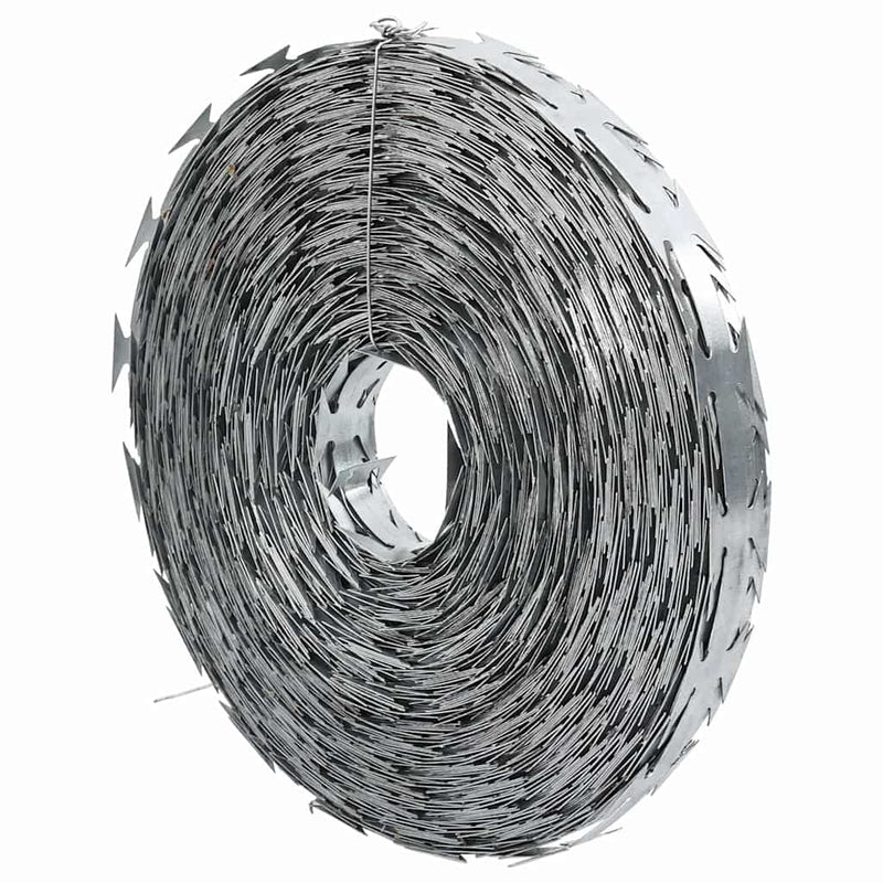 Chargez l'image dans la visionneuse de la galerie, Vidaxl scheermesdraad zilver 5000 x 1,9 cm gegalvaniseerd staal