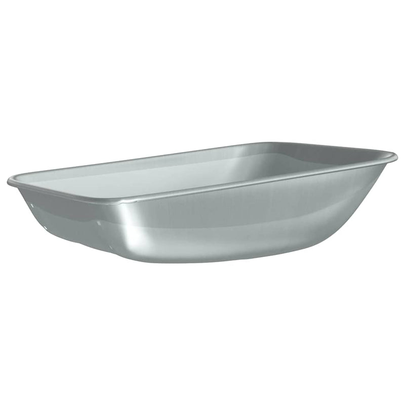 Afbeelding laden in galerijviewer, Vidaxl vervanging voor kruiwagenlade zilver 80 x 60 x 25 cm staal
