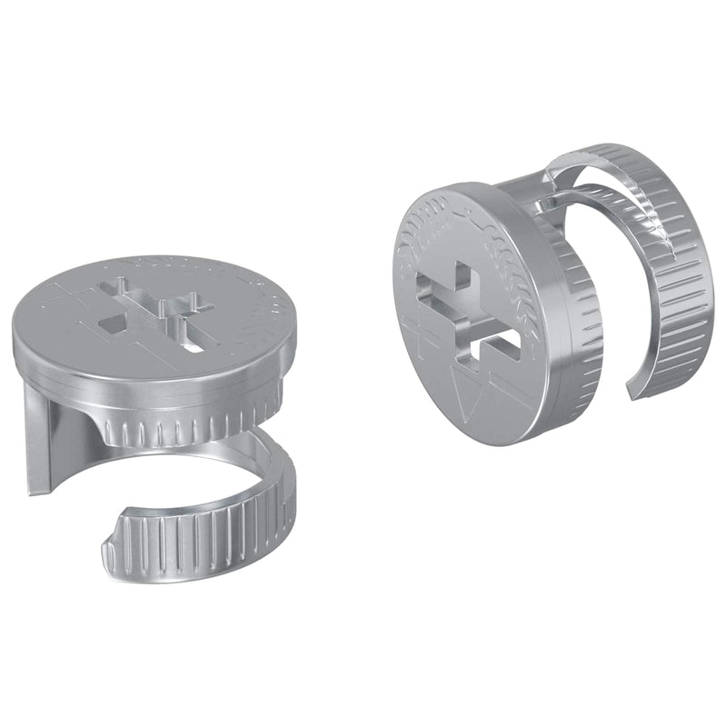 Chargez l'image dans la visionneuse de la galerie, Vidaxl cam lock moeren 2 pcs zilver 12 x 10 mm staal