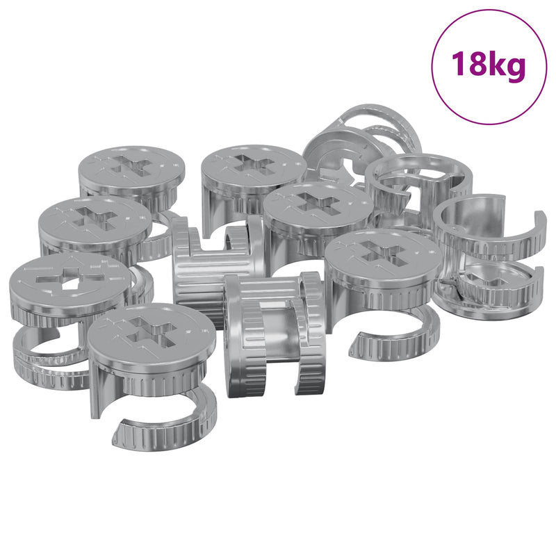 Chargez l'image dans la visionneuse de la galerie, Vidaxl cam lock moeren 4000 pcs zilver staal