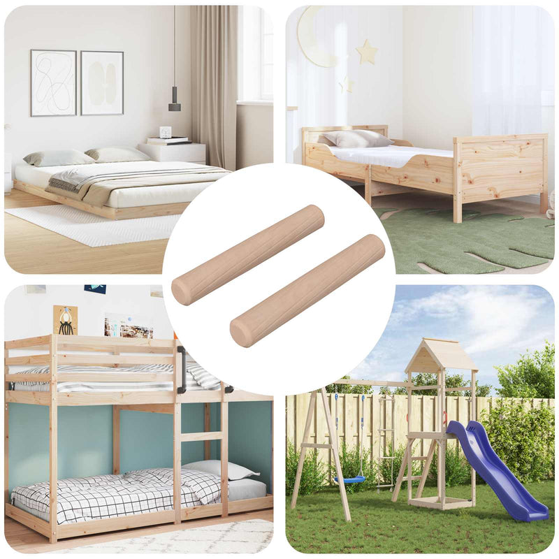 Afbeelding laden in galerijviewer, Vidaxl houten dowels 2 pcs naturel ø 6 x 40 mm massief hout