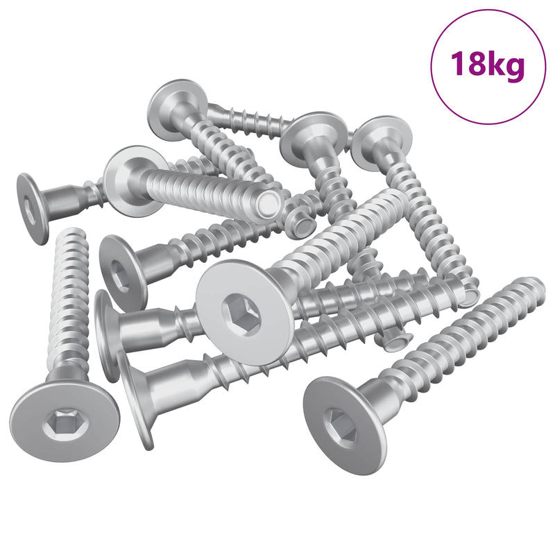 Afbeelding laden in galerijviewer, Vidaxl bevestigingsschroeven 5000 pcs zilver metaal