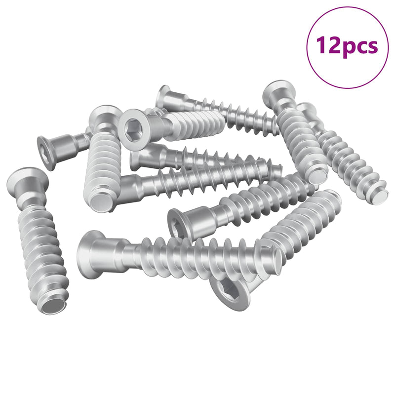 Chargez l'image dans la visionneuse de la galerie, Vidaxl hoofdkapbout 12 pcs zilver m7 x 40 mm staal