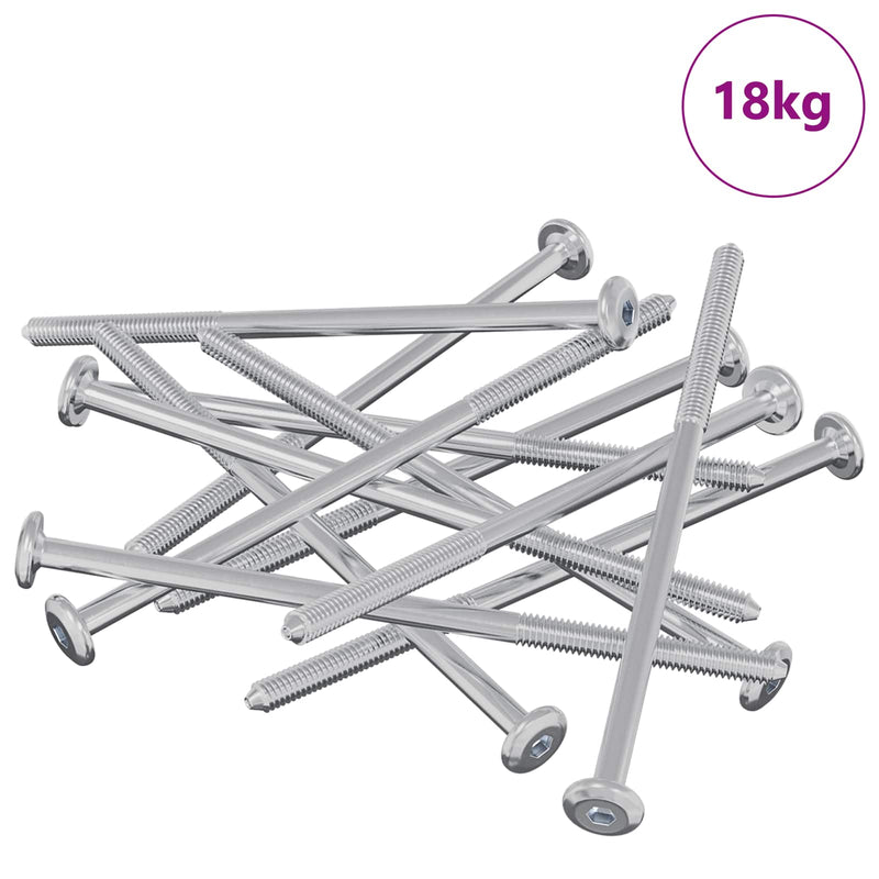 ギャラリービューアに画像をロードする, Vidaxl bout 800 pcs zilver m6 x 120 mm staal
