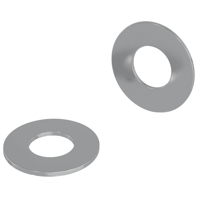 ギャラリービューアに画像をロードする, Vidaxl washers 2 pcs zilver 16 x 16 x 1,5 cm ijzer