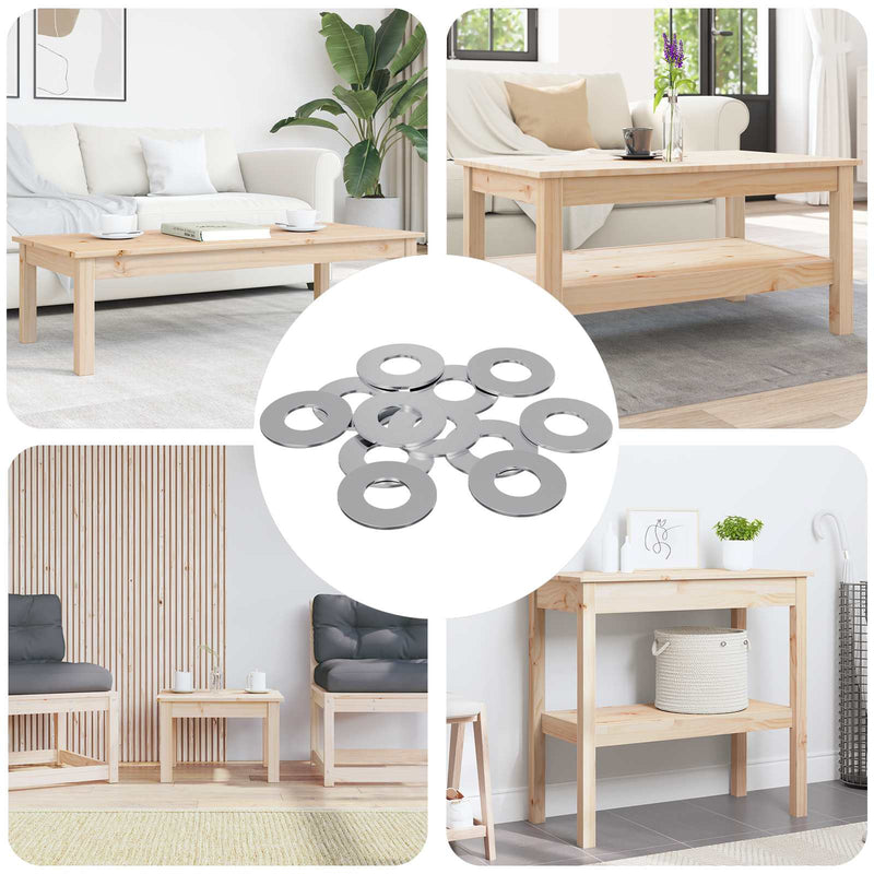 Chargez l'image dans la visionneuse de la galerie, Vidaxl washers 11842 pcs zilver ijzer