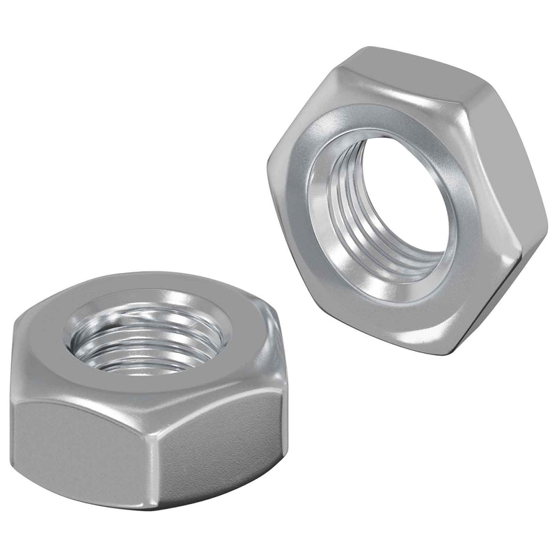 Afbeelding laden in galerijviewer, Vidaxl zeshoekige moeren 2 pcs zilver m8 ijzer