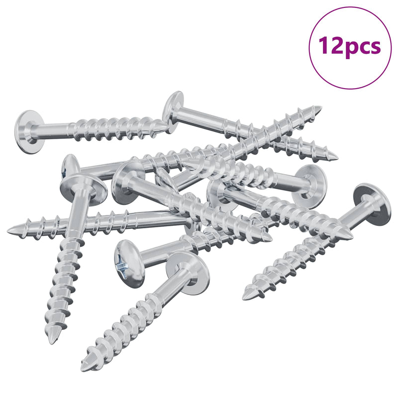 Afbeelding laden in galerijviewer, Vidaxl bout 12 pcs zilver 9,8 x 35 mm ijzer