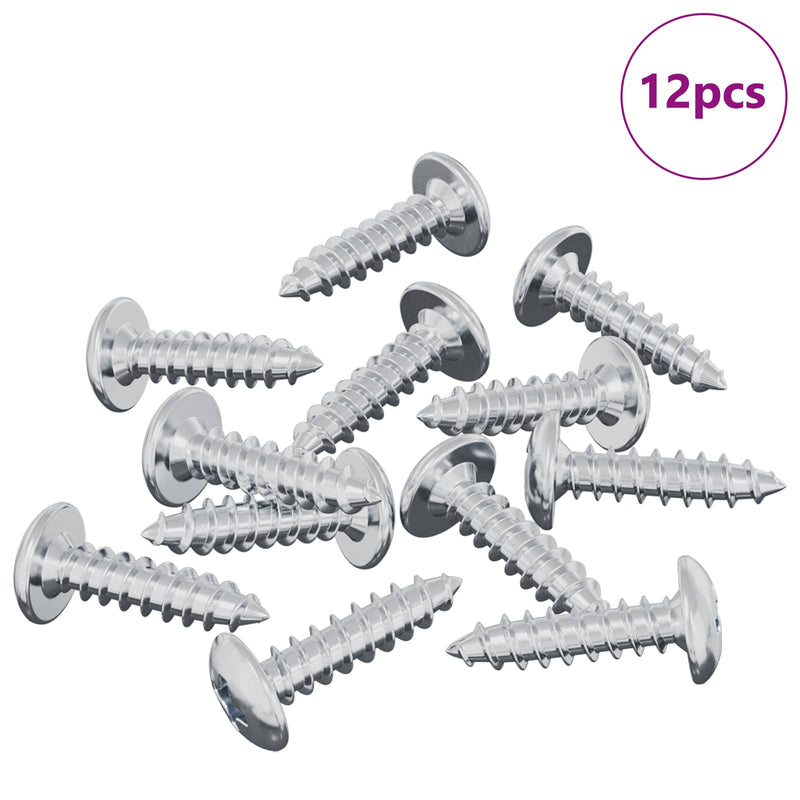 Afbeelding laden in galerijviewer, Vidaxl bout 12 pcs zilver m4 x 16 mm staal