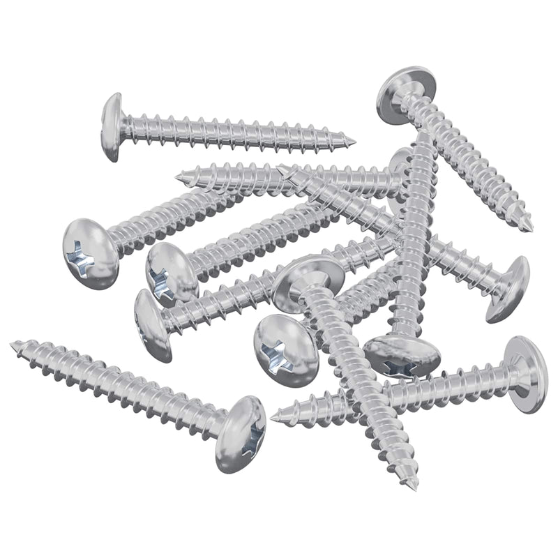 Afbeelding laden in galerijviewer, Vidaxl houten schroeven 12 pcs zilver m4 x 28 mm staal