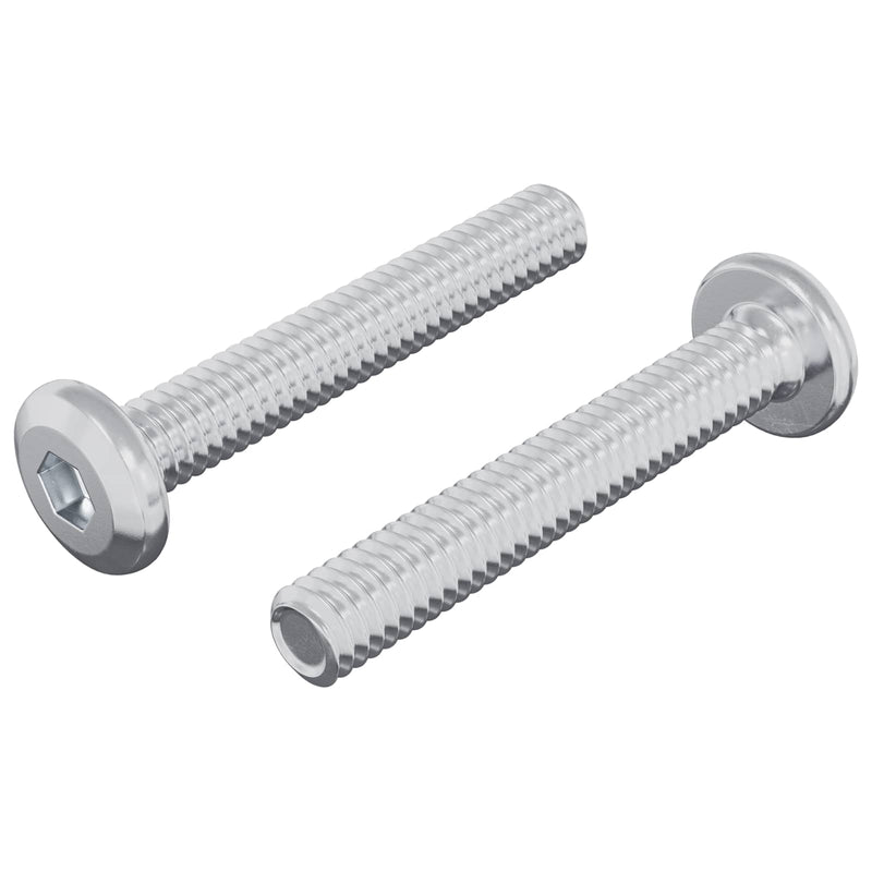 Afbeelding laden in galerijviewer, Vidaxl slotschroef effen 2 pcs zilver m6 x 35 mm staal