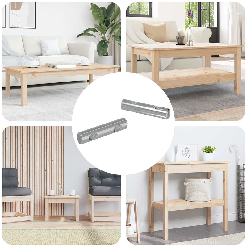 Afbeelding laden in galerijviewer, Vidaxl moer 2 pcs verzinkt 60 x 12 mm ijzer