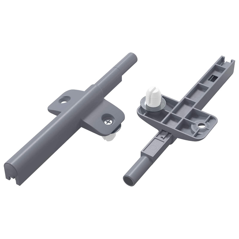 Afbeelding laden in galerijviewer, Vidaxl zachte sluitdempers 2 pcs grijs 125 x 47 x 15 mm pp