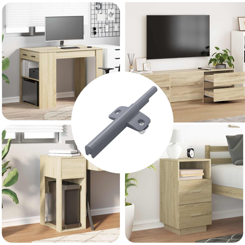 Chargez l'image dans la visionneuse de la galerie, Vidaxl zachte sluitdempers 12 pcs grijs 125 x 47 x 15 mm pp