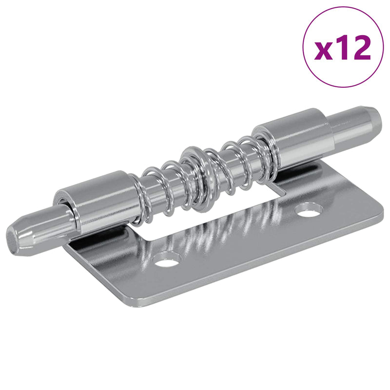 Chargez l'image dans la visionneuse de la galerie, Vidaxl latch 12 pcs zilver 46 x 17 x 1,2 mm staal