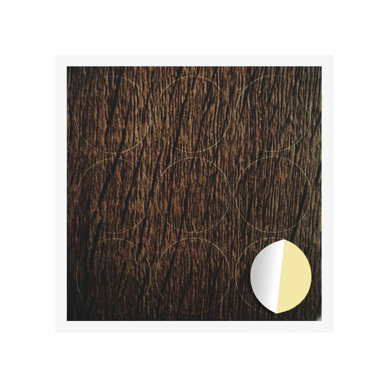 Afbeelding laden in galerijviewer, Vidaxl zelfklevende schroefhoes 12 pcs bruin eiken ø 20 x 0,5 mm