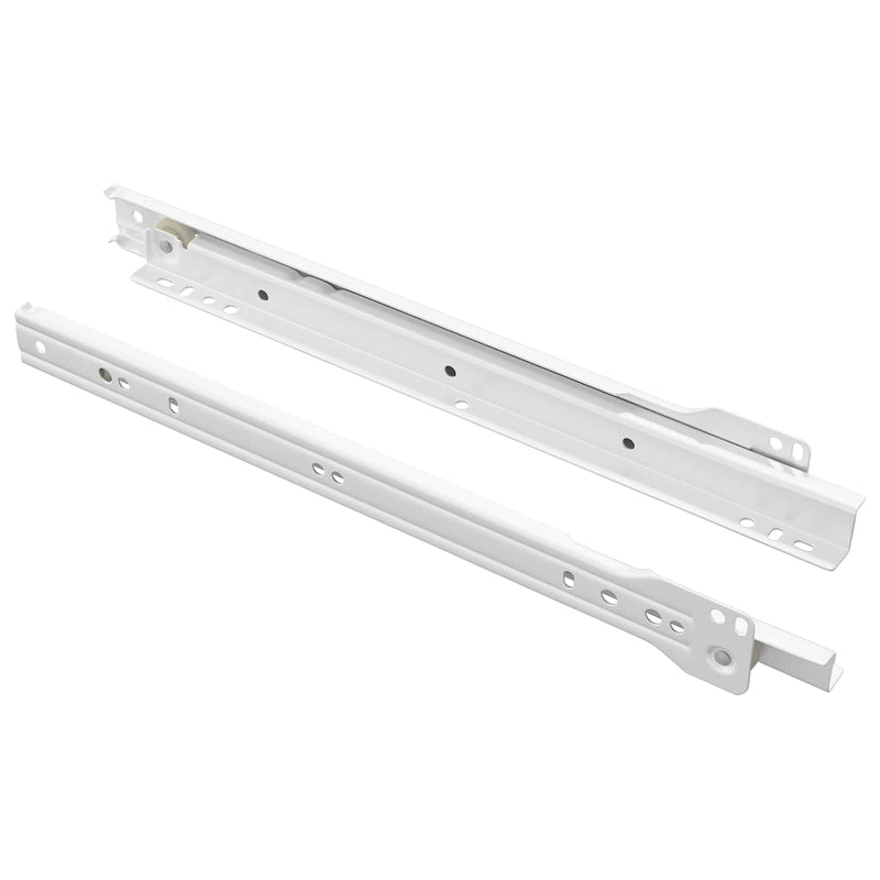 Afbeelding laden in galerijviewer, Vidaxl ladegeleider 2 pcs wit 300 mm staal