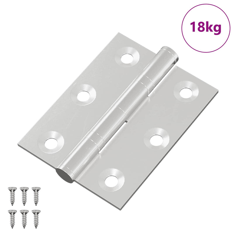 Chargez l'image dans la visionneuse de la galerie, Vidaxl scharnier 720 pcs zilver 50 x 38 x 1,3 mm staal