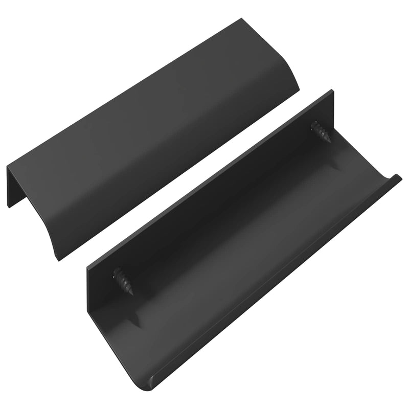 Afbeelding laden in galerijviewer, Vidaxl handvat 2 pcs zwart 120 x 39.6 x 17 mm aluminium