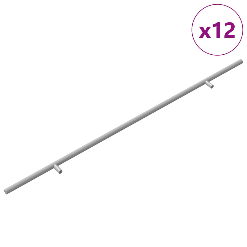 Afbeelding laden in galerijviewer, Vidaxl kasthandgreep 12 pcs zilver 700mm roestvrij staal