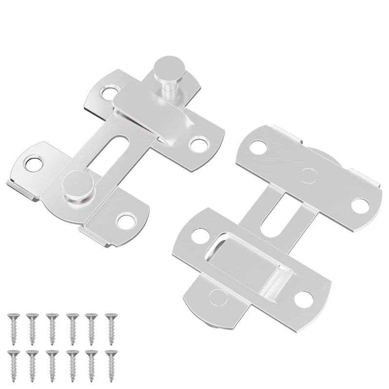 Chargez l'image dans la visionneuse de la galerie, Vidaxl deurslot 2 pcs zilver 70 x 8 mm staal