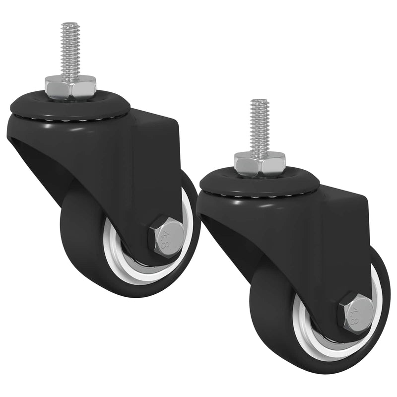 Chargez l'image dans la visionneuse de la galerie, Vidaxl zwenkwiel 2 pcs zwart 40,4 x 40,4 x 19,7 mm ijs en nylon