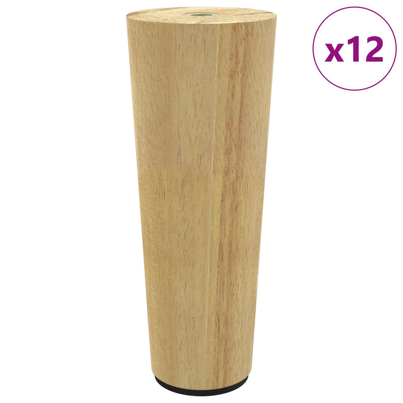 Chargez l'image dans la visionneuse de la galerie, Vidaxl meubelpoten 12 pcs bruin ø 44 x 100 mm massief eucalyptus hout