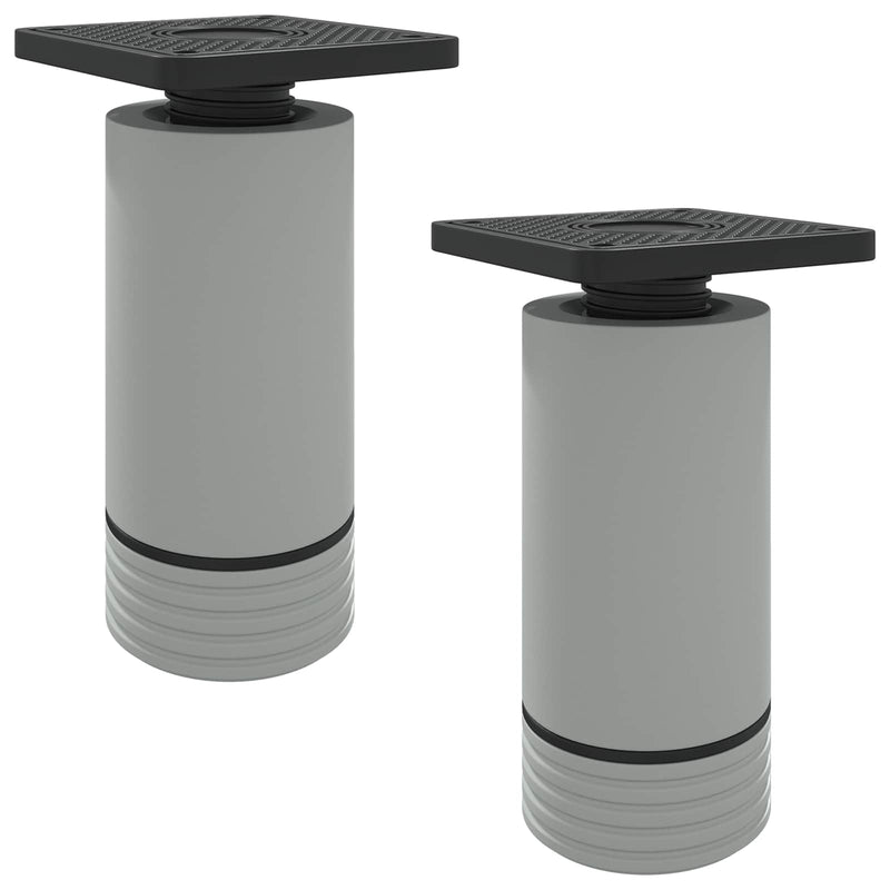 Chargez l'image dans la visionneuse de la galerie, Vidaxl meubelpoten verstelbaar 2 pcs wit 64 x 64 x 100 mm pp