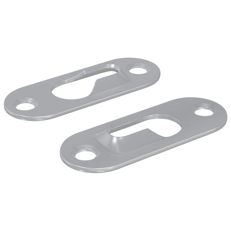 Afbeelding laden in galerijviewer, Vidaxl sleufhanger 2 pcs zilver 45 x 16 x 3.5 mm ijzer