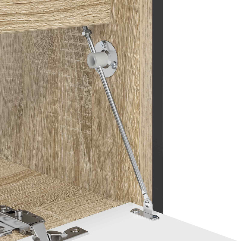 Afbeelding laden in galerijviewer, Vidaxl deksel ondersteunend scharnier 2 pcs zilver 194 x 36 x 18 mm