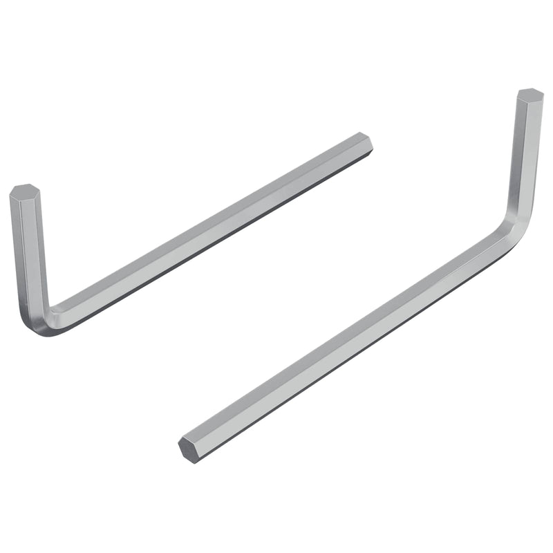 Chargez l'image dans la visionneuse de la galerie, Vidaxl zeskantsleutel 2 pcs zilver 32 x 86 mm staal