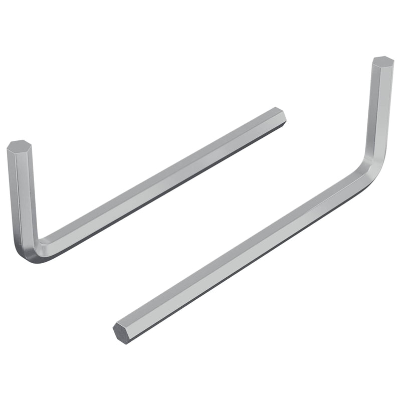 Chargez l'image dans la visionneuse de la galerie, Vidaxl zeskantsleutel 2 pcs zilver 32 x 86 mm staal