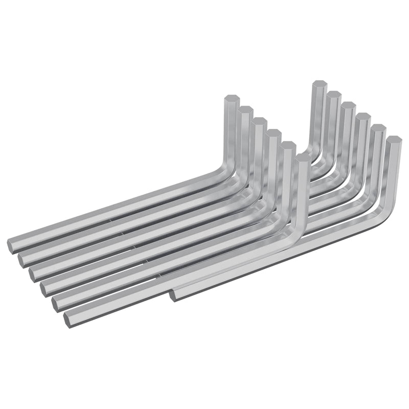 Chargez l'image dans la visionneuse de la galerie, Vidaxl zeskantsleutel 2118 pcs zilver 32 x 86 mm staal