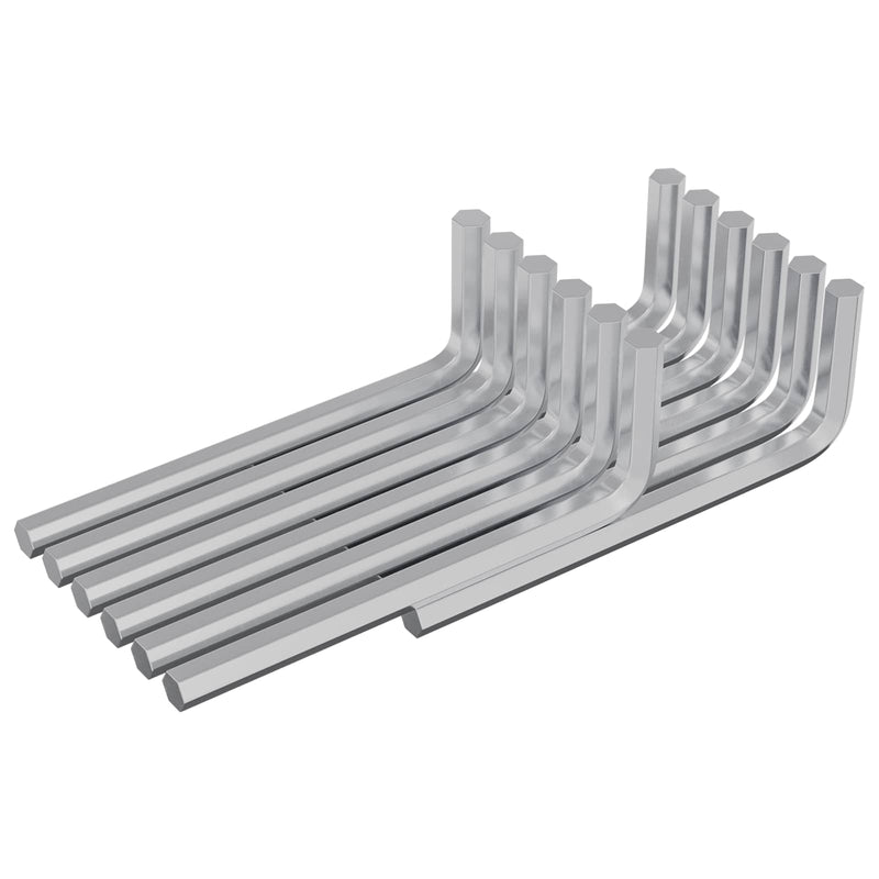 ギャラリービューアに画像をロードする, Vidaxl zeskantsleutel 12 pcs zilver 32 x 86 mm staal