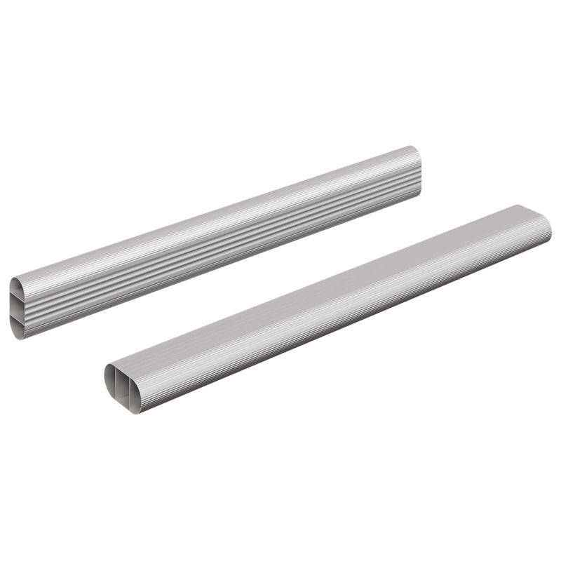 Chargez l'image dans la visionneuse de la galerie, Vidaxl kaststaaf 2 pcs zilver 764 x 15 x 29 mm aluminium legering