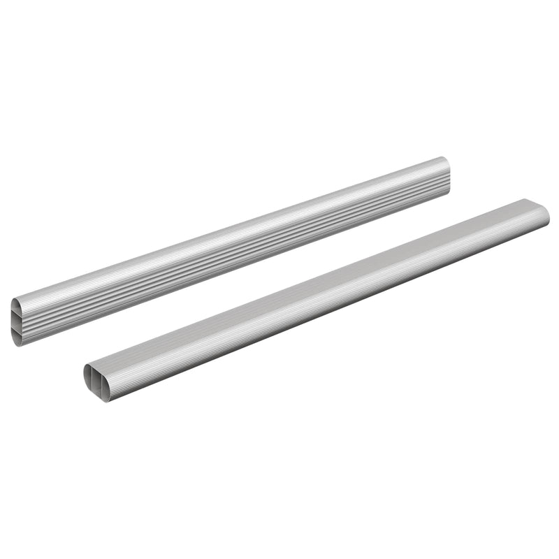 ギャラリービューアに画像をロードする, Vidaxl kaststaaf 2 pcs zilver 764 x 15 x 29 mm aluminium legering