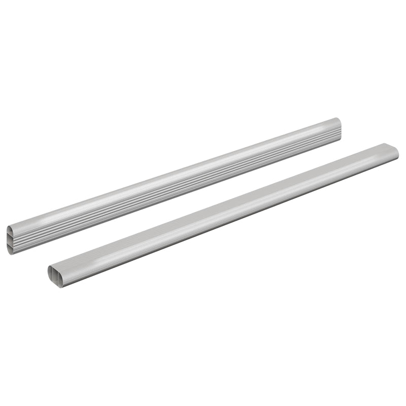 ギャラリービューアに画像をロードする, Vidaxl kaststaaf 2 pcs zilver 764 x 15 x 29 mm aluminium legering