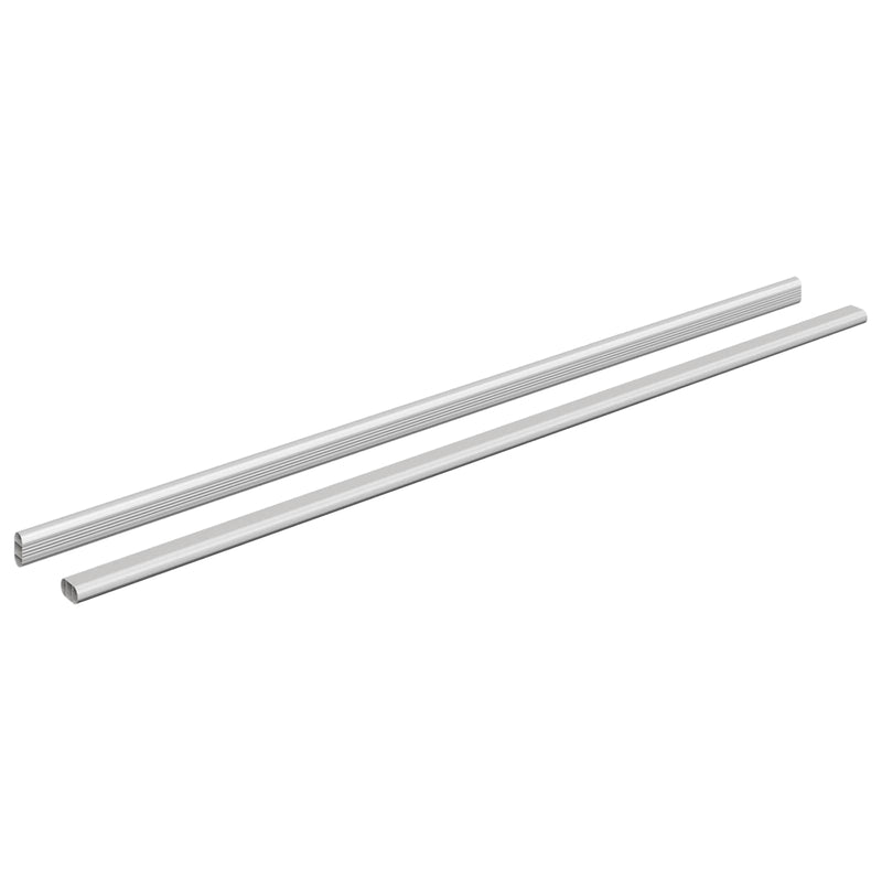Chargez l'image dans la visionneuse de la galerie, Vidaxl kaststaaf 2 pcs zilver 764 x 15 x 29 mm aluminium legering