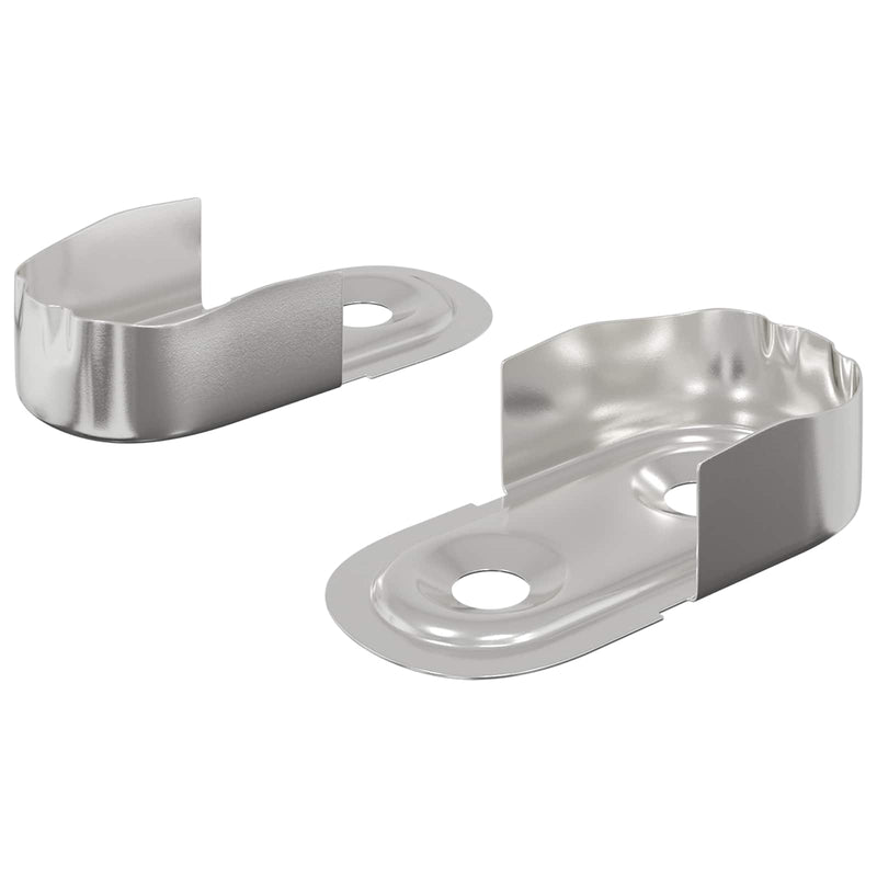 Afbeelding laden in galerijviewer, Vidaxl kast stang beugel 2 pcs wit zink 40 x 18 x 10 mm ijzer