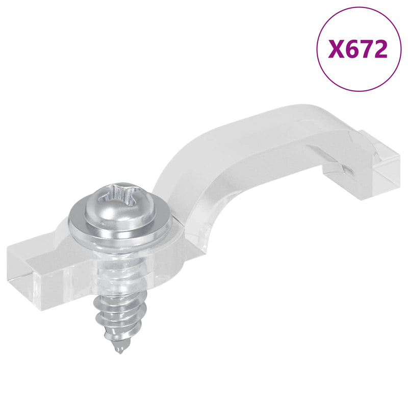 Chargez l'image dans la visionneuse de la galerie, Vidaxl led strip clips 12 pcs doorzichtig 23,8 x 7,3 x 4,3 mm