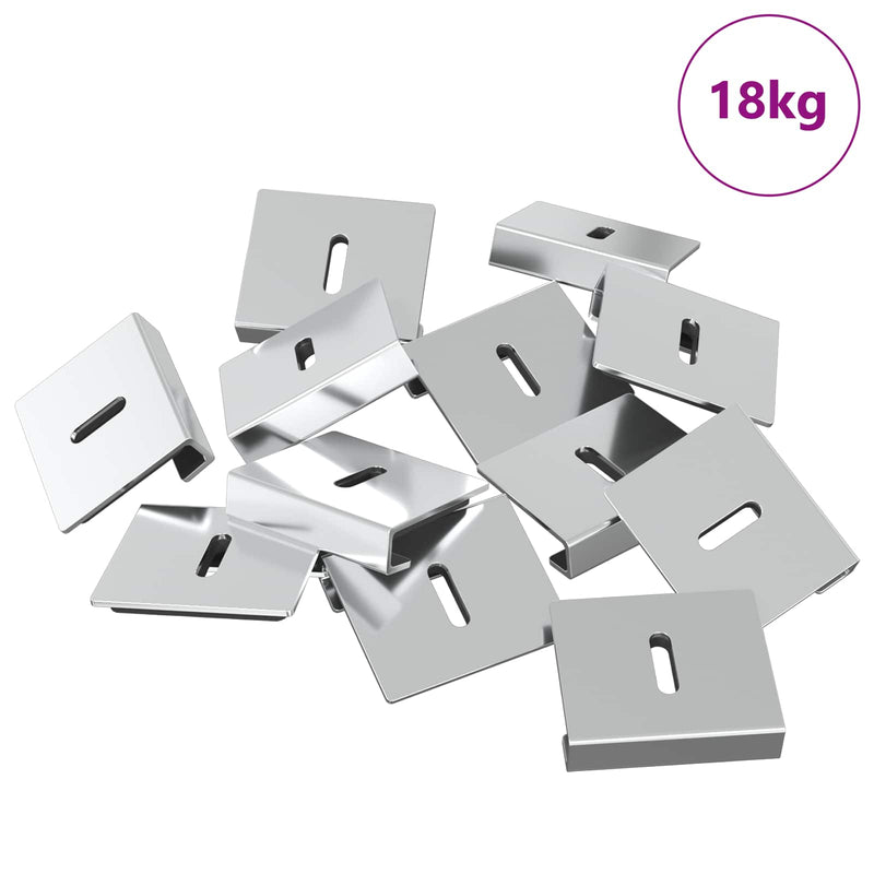 Chargez l'image dans la visionneuse de la galerie, Vidaxl spiegel bevestigingsbeugel 340 pcs nikkel 35 x 30 x 8,3 mm