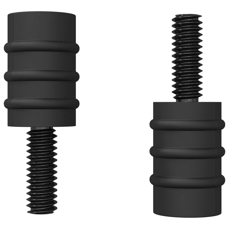 ギャラリービューアに画像をロードする, Vidaxl standoff schroef 12 pcs zwart m4 rubber en staal