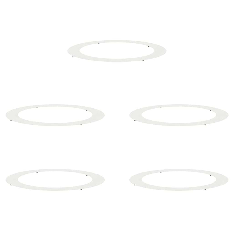 Chargez l'image dans la visionneuse de la galerie, Vidaxl geschikt voor platte boomringen 5 pcs wit ø90 120 cm staal