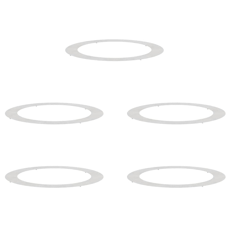 ギャラリービューアに画像をロードする, Vidaxl geschikt voor platte boomringen 5 pcs zilver ø90 120 cm