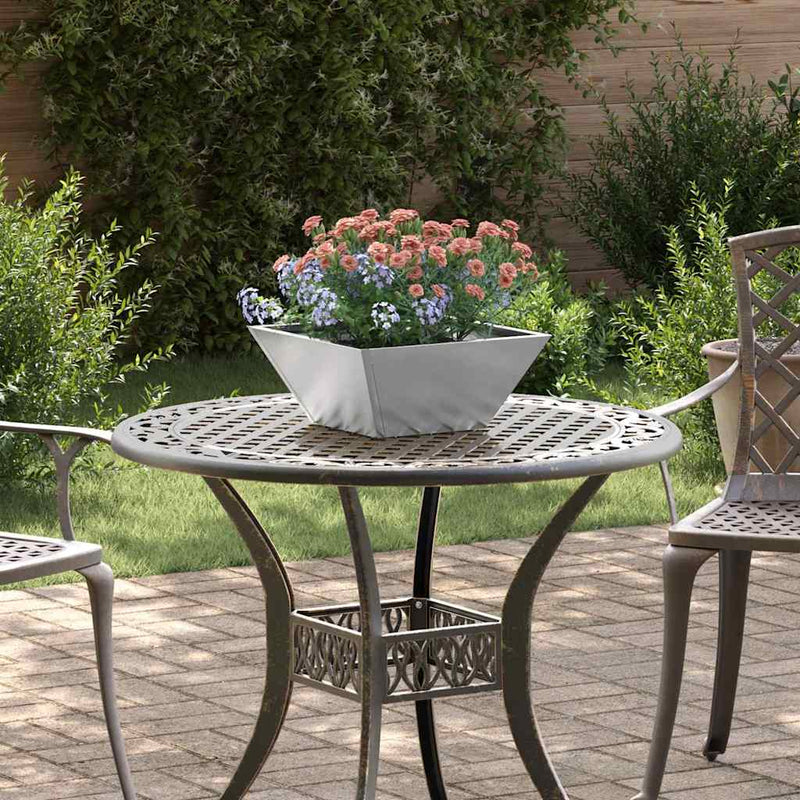 Chargez l'image dans la visionneuse de la galerie, Vidaxl tuin bloempot 5 pcs zilver 35 x 35 x 15 cm roestvrij staal