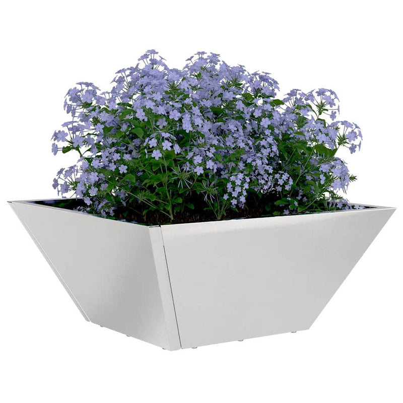 Chargez l'image dans la visionneuse de la galerie, Vidaxl tuin bloempot 5 pcs zilver 35 x 35 x 15 cm roestvrij staal