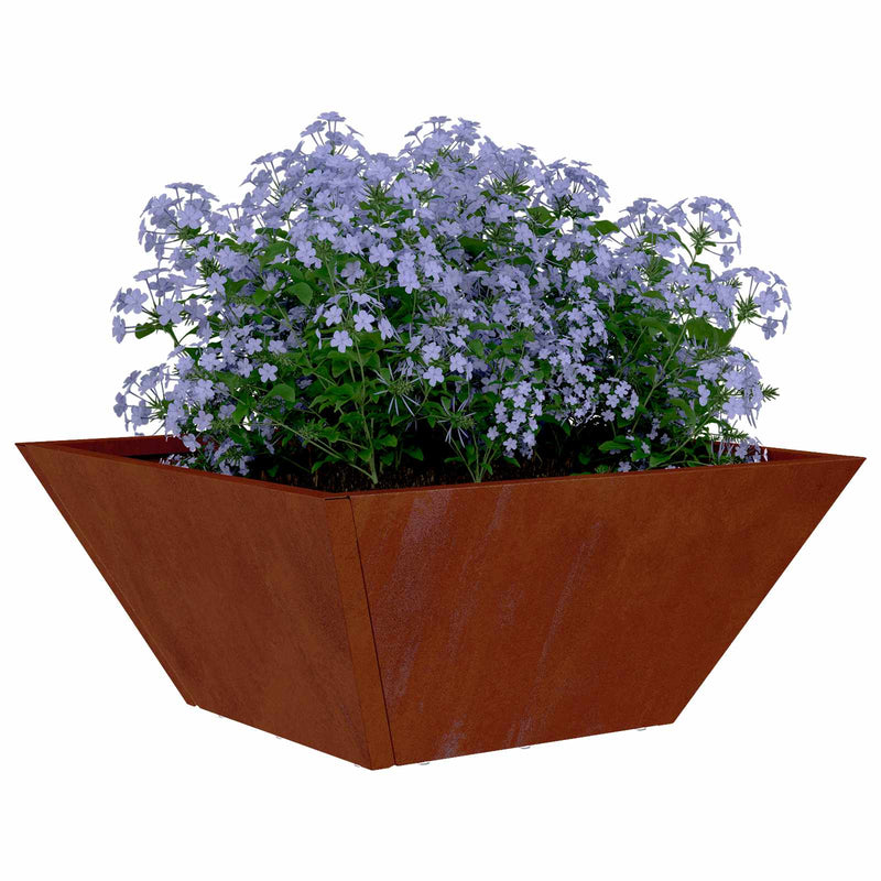 ギャラリービューアに画像をロードする, Vidaxl tuin bloempot 5 pcs roestig 35 x 35 x 15 cm cortenstaal