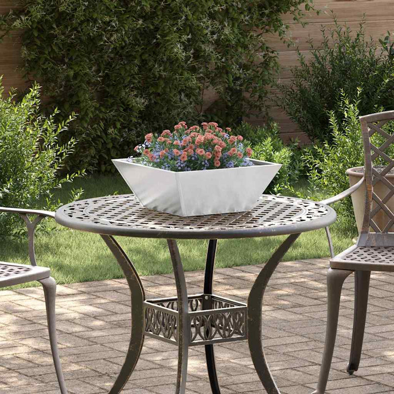 Chargez l'image dans la visionneuse de la galerie, Vidaxl tuin bloempot 5 pcs zilver 40 x 40 x 15 cm roestvrij staal