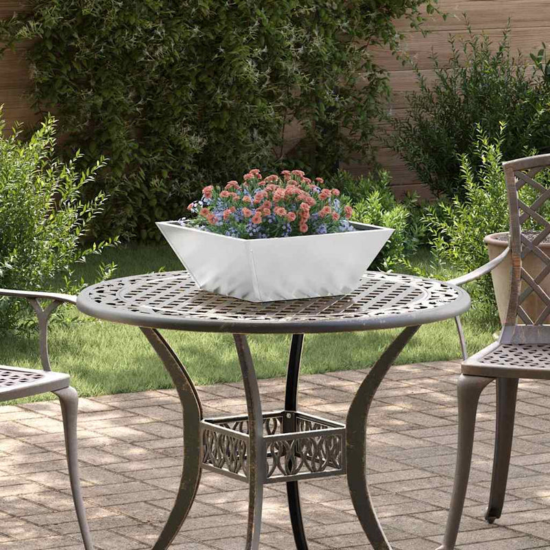 ギャラリービューアに画像をロードする, Vidaxl tuin bloempot zilver 40 x 40 x 15 cm gegalvaniseerd staal