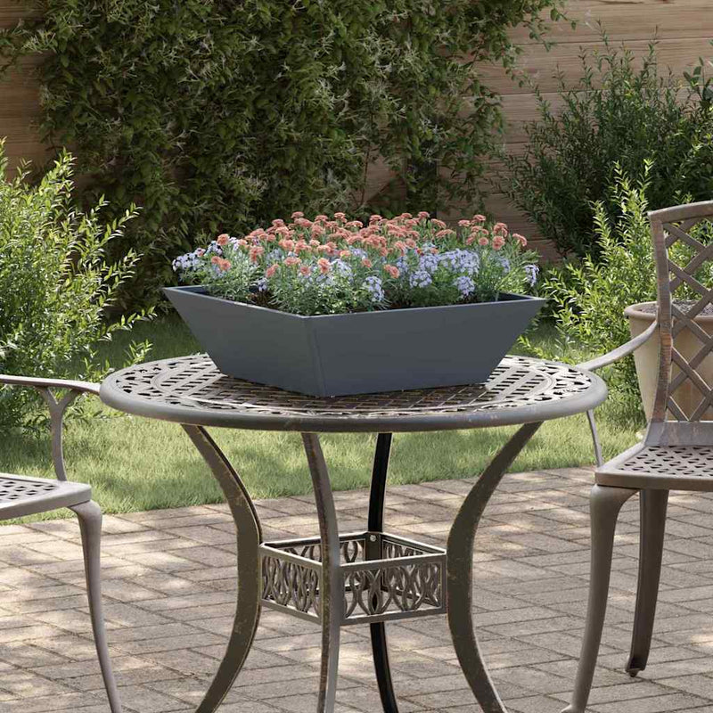 Afbeelding laden in galerijviewer, Vidaxl tuin bloempot 5 pcs antraciet 50 x 50 x 15 cm koudgewalst staal